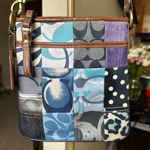 Blue and purple Y2K Coach crossbody bag